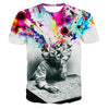 Alisister The Thinker Printing Abstract t-shirt