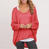 Women Blouse Batwing Long Sleeve Casual