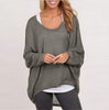 Women Blouse Batwing Long Sleeve Casual