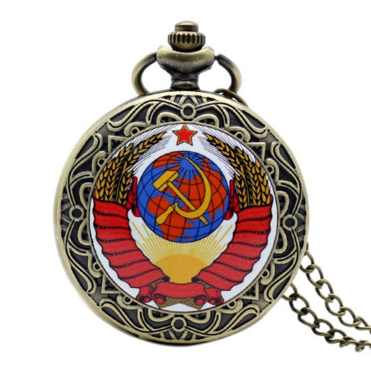 Soviet Sickle Pocket Watch Men & Women Pendant