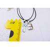 Sweet Love Heart Key Lock Leather Rope Necklaces